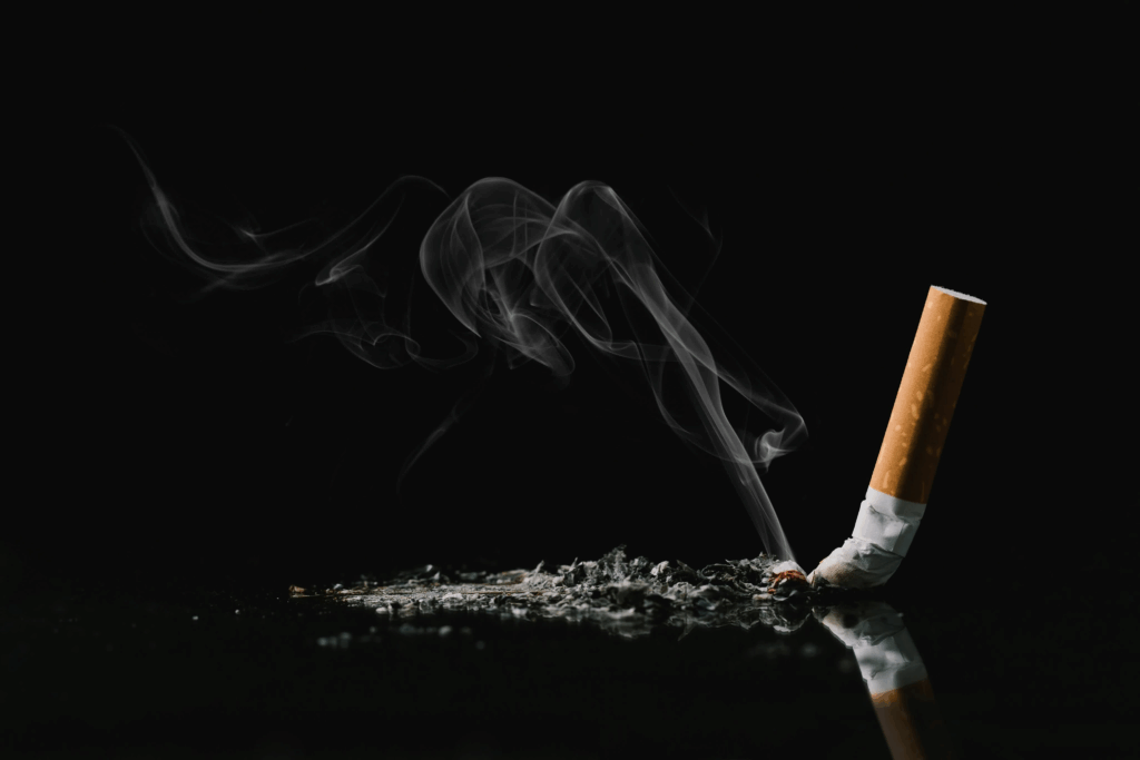 less noticeable smoke