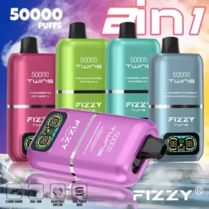 Fizzy Twins 50000 Puffs Double Flavor Dual Tank 50K