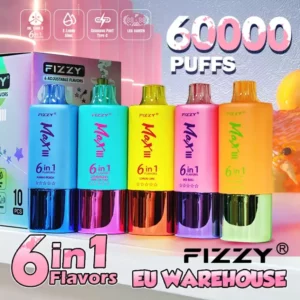 Fizzy Max III 60000 Disposable Vape 3 Independent Flavors 6 Mix Combos
