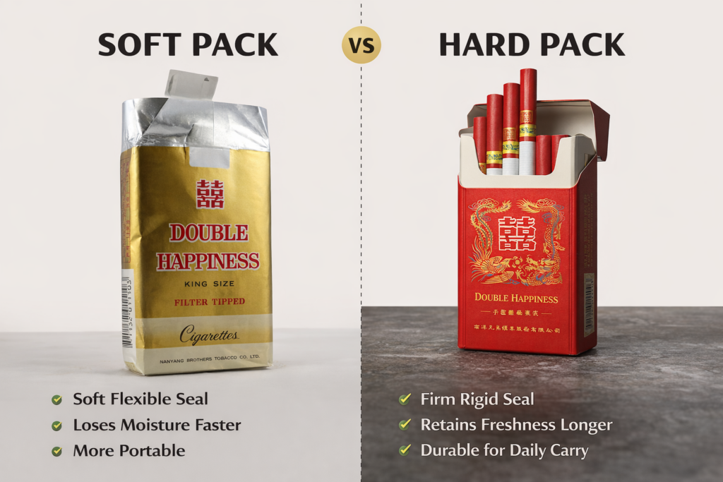 Double Happiness Soft Pack vs Hard Pack: Freshness Truth
