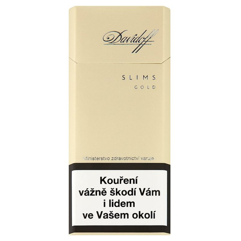 Davidoff Gold Slims pack used as a compact-style format reference