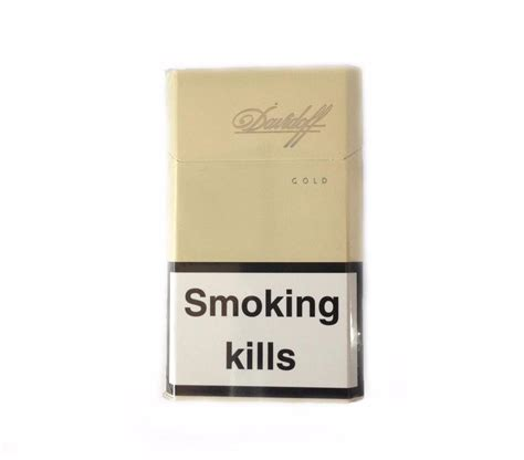 Davidoff Gold Slims cigarette pack showing a slimmer format variant