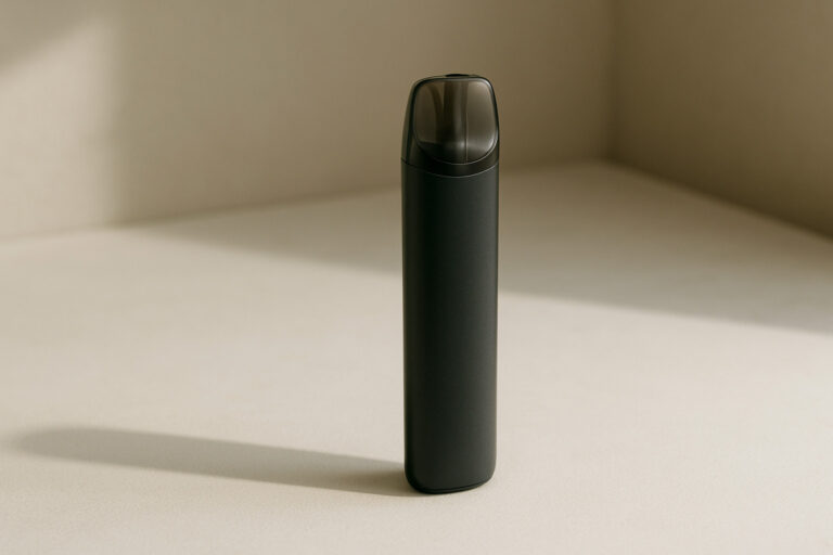 Generic vape device on a clean tabletop