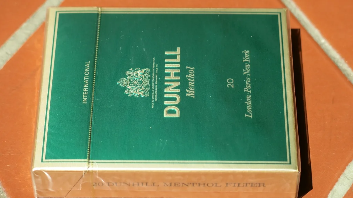 Dunhill cigarette pack for Australian adult smokers comparing Red and Blue variants