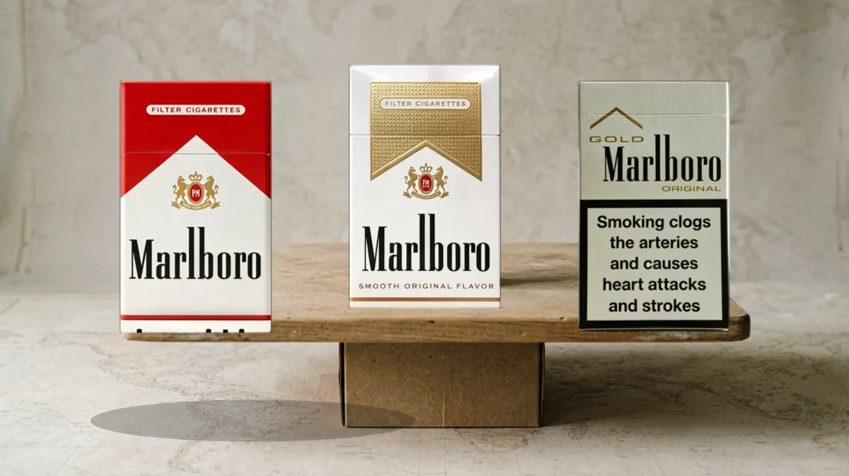 Marlboro editorial scene with the article-specific product pack